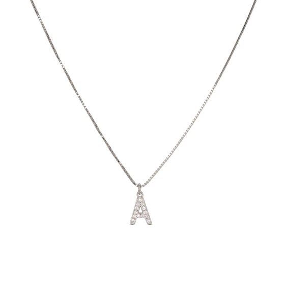 Collana Dilvdò Letters in Argento Zircone CLDBA - CLDBA